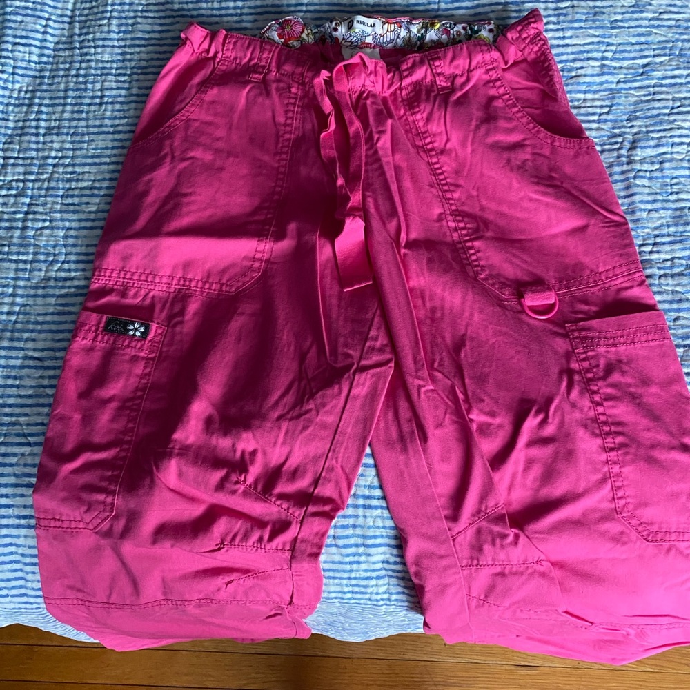 Pink koi cargo pants